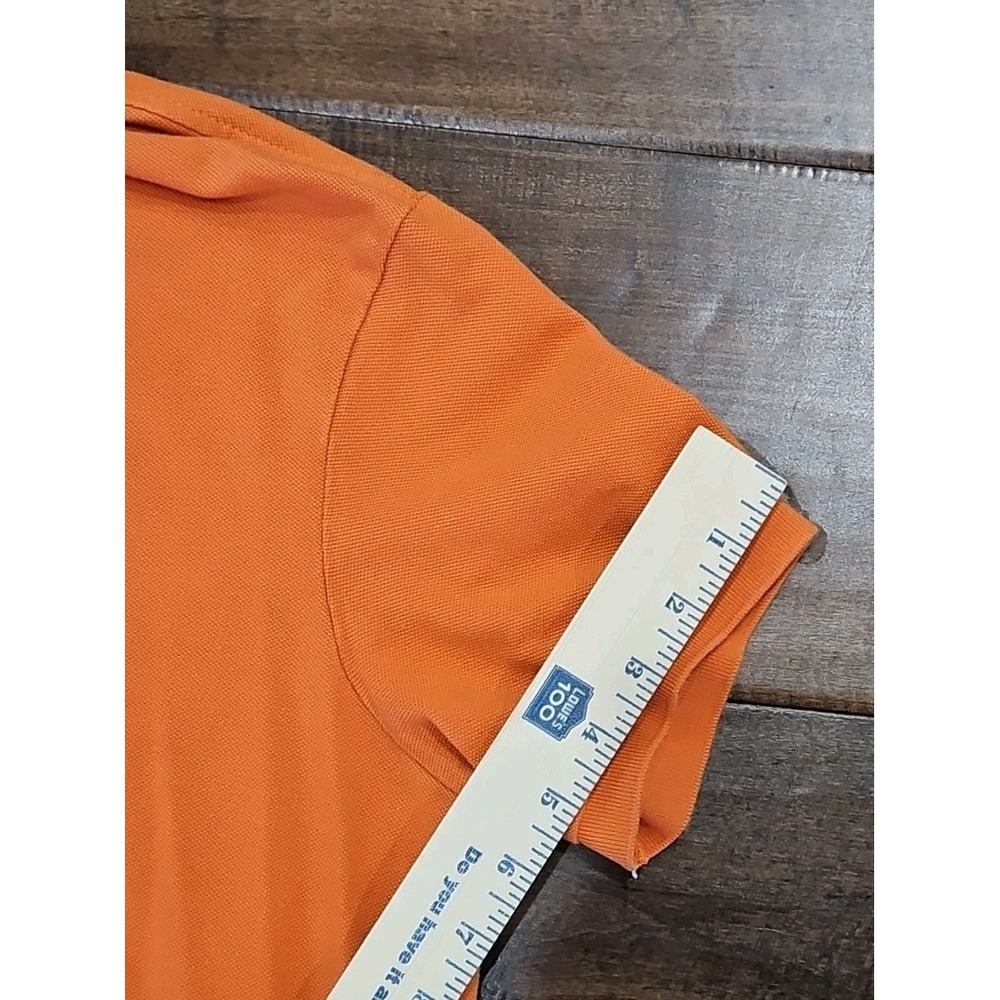 Polo Ralph Lauren Mens Custom Fit Polo Shirt Olive ORANGE Black Pony Size L - Picture 9 of 12